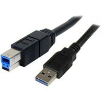 StarTech.com 3 m zwarte SuperSpeed USB 3.0-kabel A-naar-B M/M - thumbnail