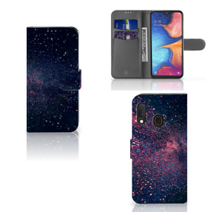 Samsung Galaxy A20e Book Case Stars