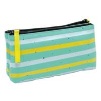 Verhaak etui Breeze junior 23 cm mintblauw/wit/geel