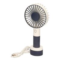 Grijze draagbare USB hand ventilator met 3 snelheden   -