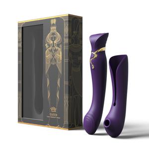 Zalo - Queen Set G-spot PulseWave Vibrator Met Suction Sleeve Groen