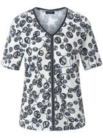 Shirt in recht model korte mouwen Van Basler wit