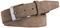 Profuomo Riem Taupe Suede Zilveren Gesp Formeel