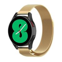 By Qubix - Milanese bandje - Goud - Compatible met Xiaomi Redmi Watch 5 Active/Redmi Watch 5 Lite - Compatible Xiaomi bandje