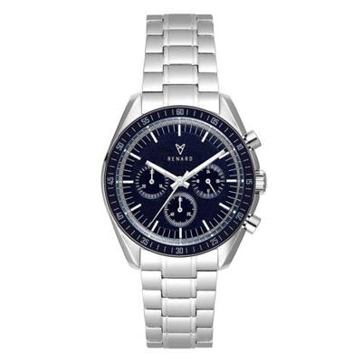 Renard horloge Sportif R61SS40SS1 zilver/donkerblauw Renard horloge Sportif R61SS40SS1 zilver/donkerblauw