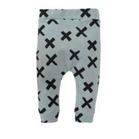 Babystyling baby broek met all over print mosgroen