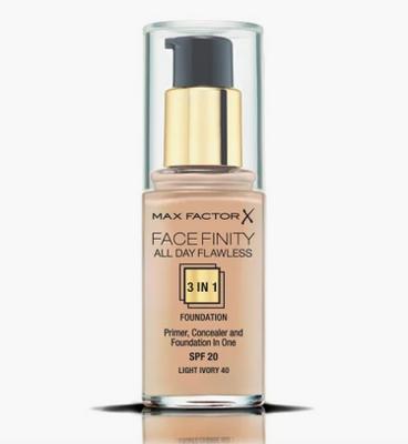 Max Factor Facefinity All Day Flawless 3-in-1 Foundation - 40 Light Ivory Max Factor Facefinity All Day Flawless 3-in-1 Foundation - 40 Light Ivory