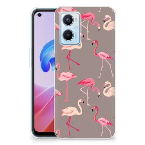 OPPO A96 | OPPO A76 TPU Hoesje Flamingo