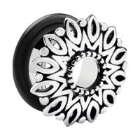 Tunnel met Mandala-design Chirurgisch staal 316L Tunnels & Plugs