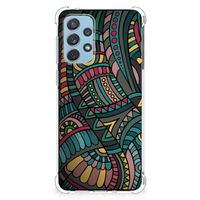 Samsung Galaxy A73 Doorzichtige Silicone Hoesje Aztec