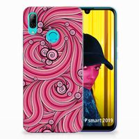 Huawei P Smart 2019 Hoesje maken Swirl Pink