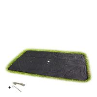 EXIT Toys Groundlevel Trampoline Afdekhoes Rechthoekig - Beschermt tegen Weer en Vuil - Beschermhoes voor Rechthoekige Groundlevel Trampolines - Waterafstotend - 244x427cm
