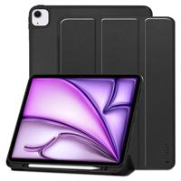 iPad Air 13 (2024) Tech-Protect SmartCase Pen Tri-Fold Folio Hoesje - Zwart - thumbnail