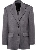 Prada blazer en cachemire à simple boutonnage - Gris