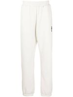 izzue pantalon de jogging en jersey à logo brodé - Blanc