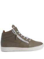 Giuseppe Zanotti baskets montantes Frankie en cuir - Vert - thumbnail