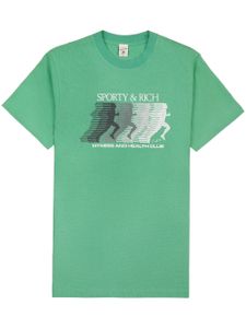 Sporty & Rich t-shirt en coton à manches courtes - Vert