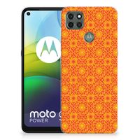 Motorola Moto G9 Power TPU bumper Batik Oranje - thumbnail