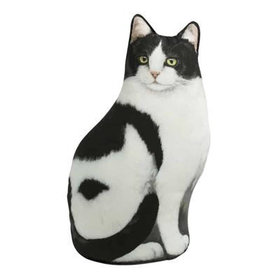 Deurstopper Zittende Zwart-Witte Kat (40 cm)