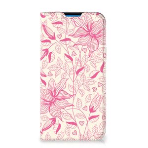 iPhone 14 Pro Max Smart Cover Pink Flowers