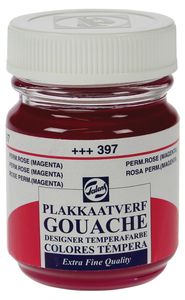 Talens plakkaatvef Extra Fijn flacon van 50 ml, permanentroze (magenta)