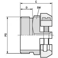 LAPP 52004240 Wartel PG11 Messing Messing 50 stuk(s) - thumbnail