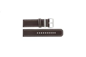 Horlogeband Seiko 7T62-0HM0 / SNAB71P1 / 4LP6JB Leder Bruin 24mm