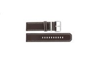 Horlogeband Seiko 7T62-0HM0 / SNAB71P1 / 4LP6JB Leder Bruin 24mm - thumbnail