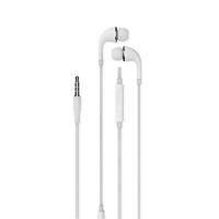 Oortelefoon met microfoon, wit