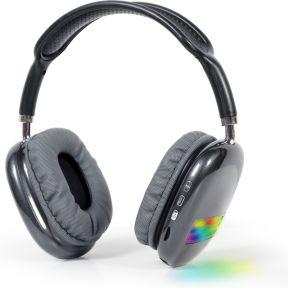 Gembird BHP-LED-02-BK hoofdtelefoon/headset Draadloos Hoofdband Oproepen/muziek Bluetooth Zwart, Grijs