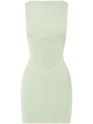 Anna Quan Geribbelde jurk - Beige