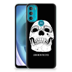 Silicone Back Case Motorola Moto G71 5G Skull Eyes