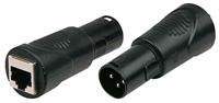 DMX adapter XLR Male 3-polige naar RJ45 female
