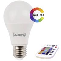 LightMe LM85194 LED-lamp Energielabel F (A - G) E27 Peer 8.8 W = 66 W RGBW (Ø x l) 60 mm x 114 mm Colorchanging, Dimbaar, Incl. afstandsbediening 1 stuk(s) - thumbnail