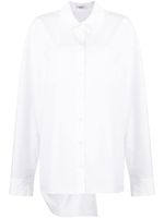 Goen.J chemise en coton à détail torsadé - Blanc