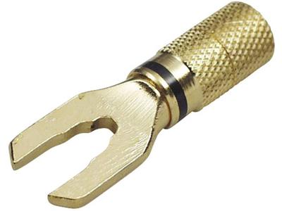 TRU COMPONENTS 1577788 Vorkkabelschoen 6 mm² Gat diameter=6.1 mm Ongeïsoleerd Zwart 1 stuk(s)