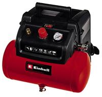 Einhell Compressor TC-AC 190/6/8 (1200 W, max. 8 bar, aanzuigcapaciteit 190 l/min, tank 6 liter, olievrije pomp, manometer, snelkoppeling)