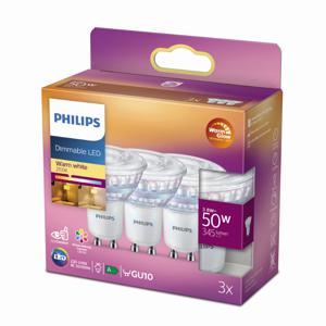 Philips 3,8W - GU10 - 2200-2700K - 345 lumen set van 3 929002065756