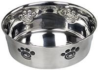 Nobby Zware spiraal anti-slip roestvrijstalen kom, 13,5 cm, 0,50 liter