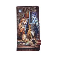 Nemesis Now - Purrlock Holmes Embossed Purse (LP) 18.5cm - thumbnail