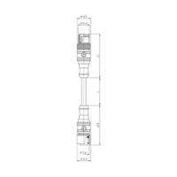 Lutronic 1096 Sensor/actuator aansluitkabel M12 Aantal polen: 5 Stekker, recht 0.60 m 1 stuk(s) - thumbnail