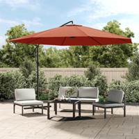 Zweefparasol met aluminium paal 350 cm terracottakleurig - thumbnail