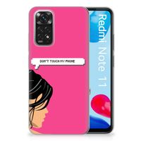 Xiaomi Redmi 10 | Redmi Note 11 4G Silicone-hoesje Woman Don't Touch My Phone