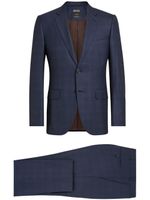 Zegna costume à carreaux Prince de Galles - Bleu