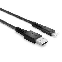 LINDY USB-kabel USB 2.0 Apple Lightning stekker, USB-A stekker 3.00 m Zwart 31293 - thumbnail