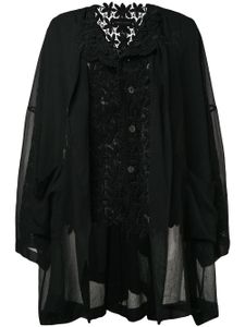 Comme Des Garçons Pre-Owned 1989 macramé layered jacket - Noir