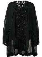 Comme Des Garçons Pre-Owned 1989 macramé layered jacket - Noir - thumbnail