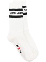 Autry chaussettes à logo brodé - Blanc