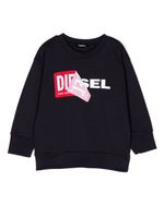 Diesel Kids sweat en coton à logo imprimé - Bleu - thumbnail