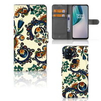 Wallet Case OnePlus Nord N10 Barok Flower - thumbnail